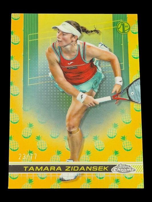 2024 Topps Chrome Tennis Pineapple Refractor 23/77 Tamara Zidansek