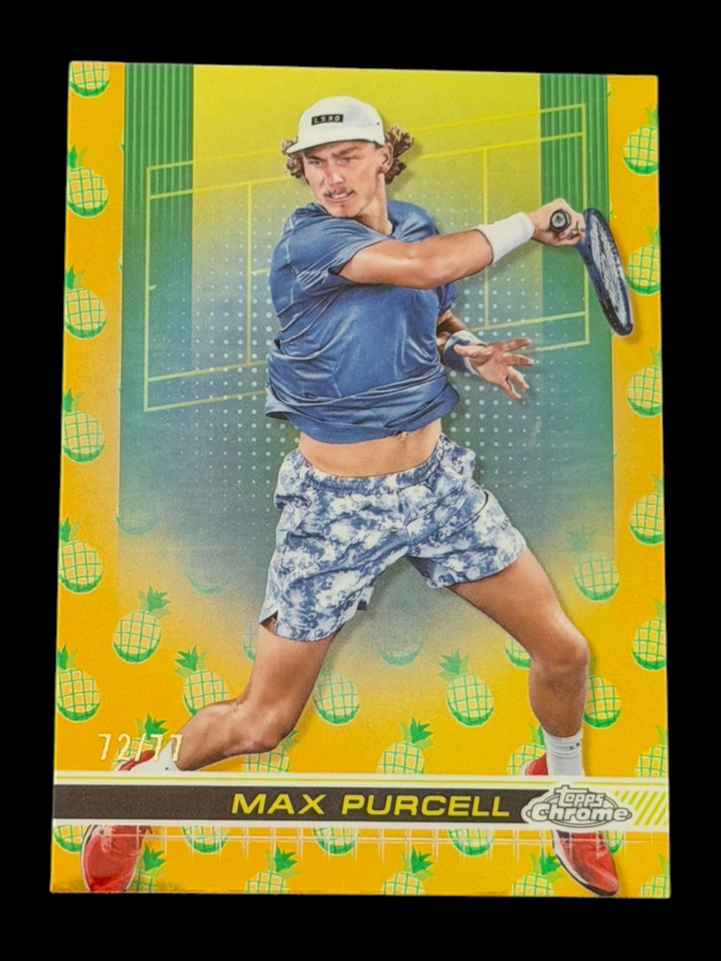 2024 Topps Chrome Tennis Pineapple Refractor 72/77 Max Purcell