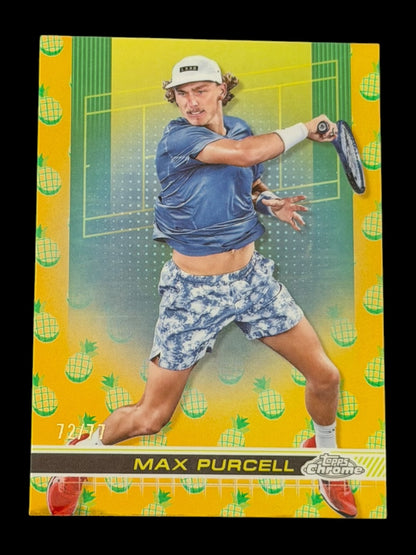 2024 Topps Chrome Tennis Pineapple Refractor 72/77 Max Purcell