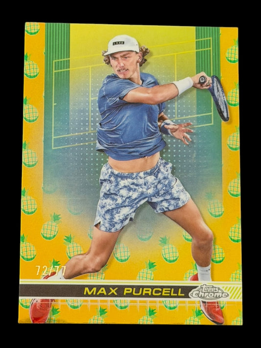 2024 Topps Chrome Tennis Pineapple Refractor 72/77 Max Purcell