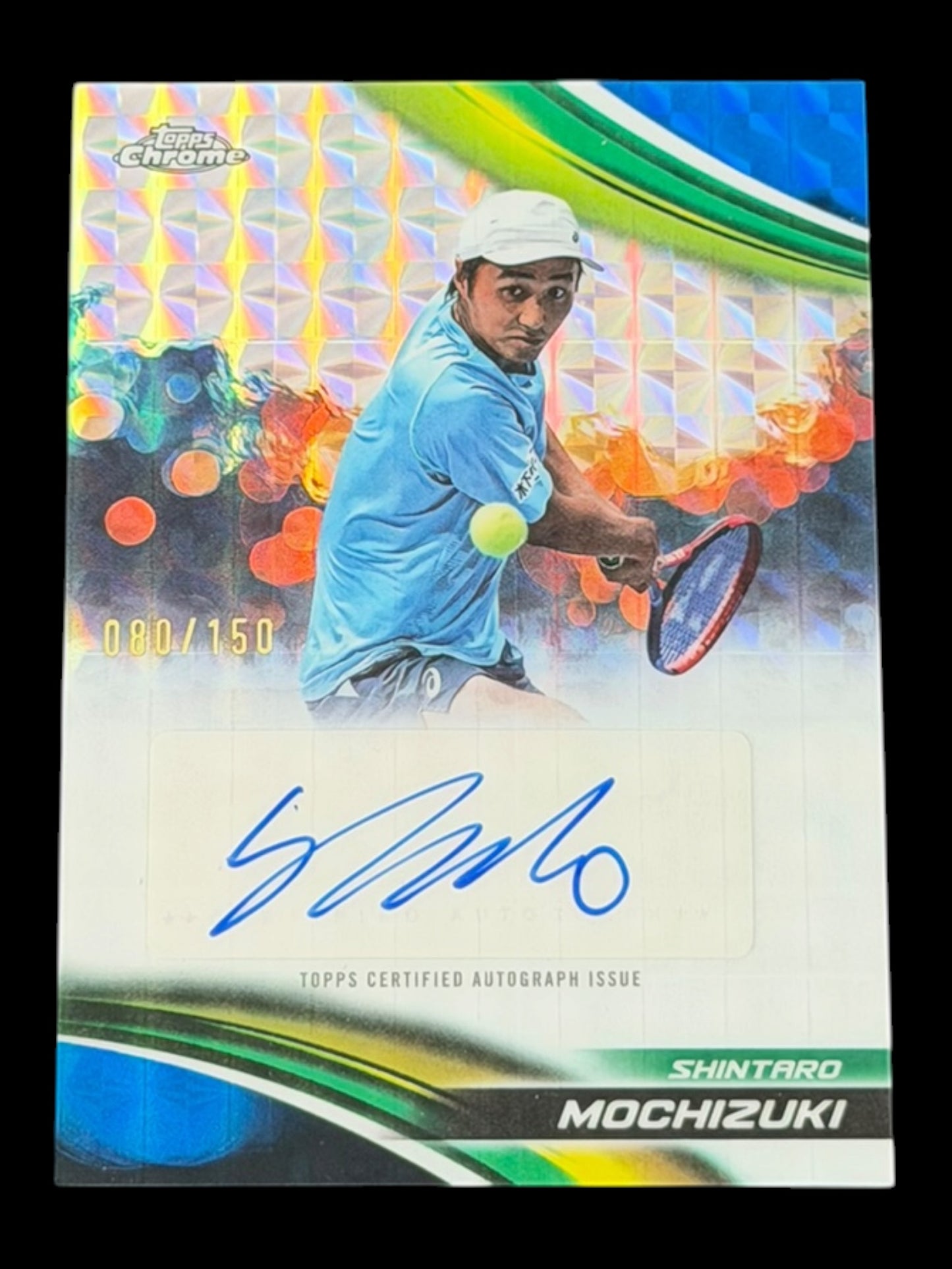 2025 Topps Chrome Blue Refractor 080/150 Autograph Shintaro Mochizuki