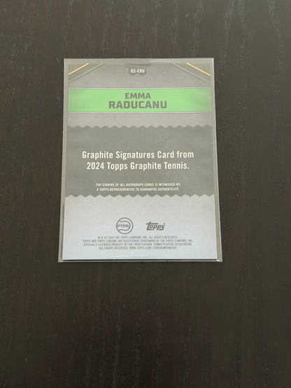 2024 Topps Graphite Autograph Emma Raducanu