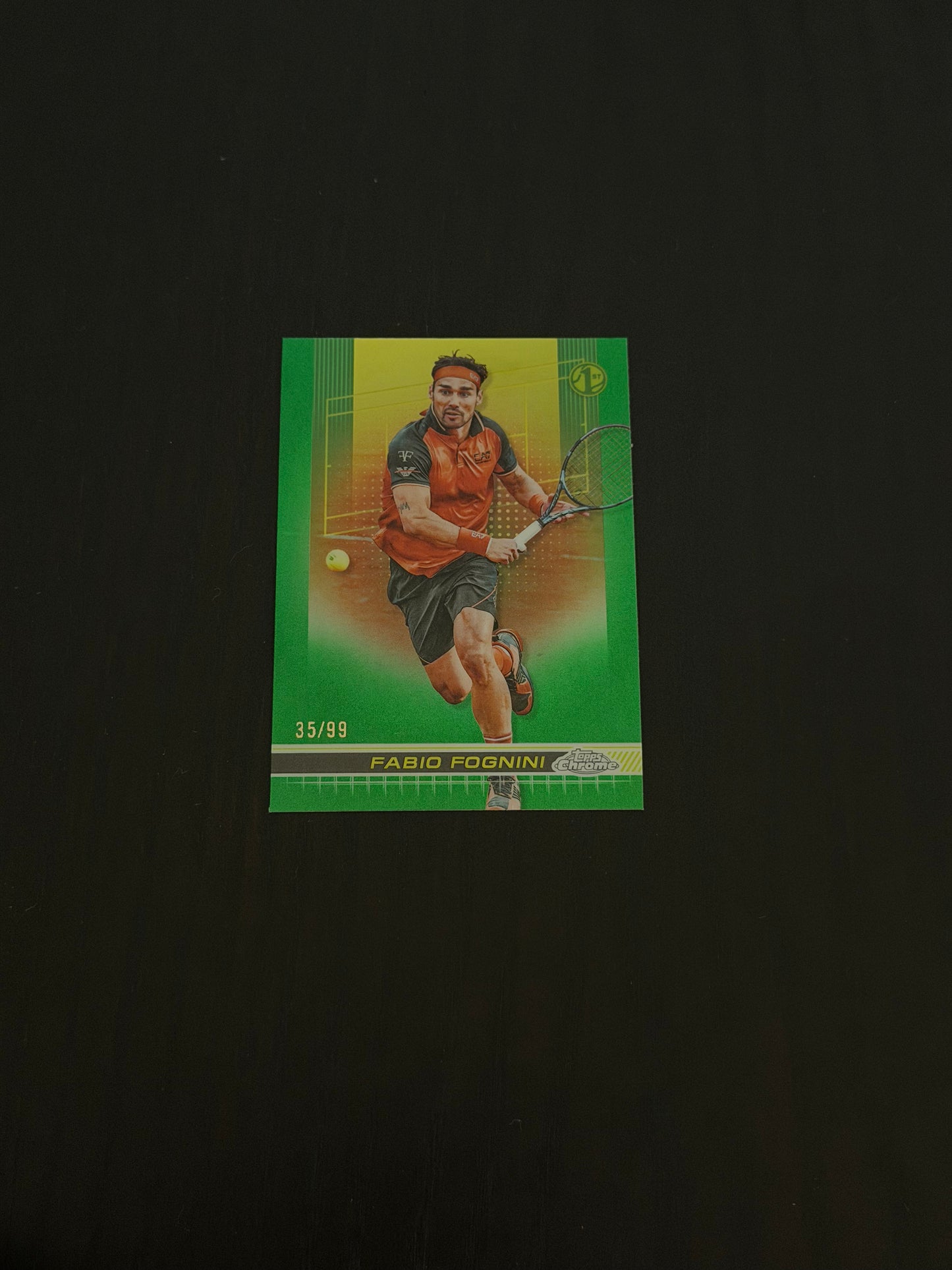 2024 Topps Chrome Tennis Green 35/99 Fabio Fognini