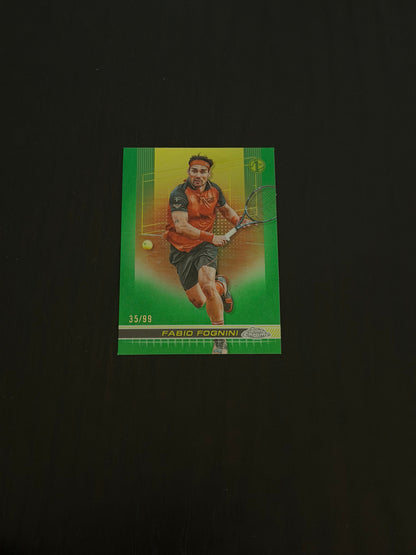 2024 Topps Chrome Tennis Green 35/99 Fabio Fognini