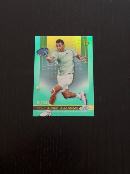 2024 Topps Chrome Tennis Aqua Refractor 017/399 Felix Auger-Aliassime