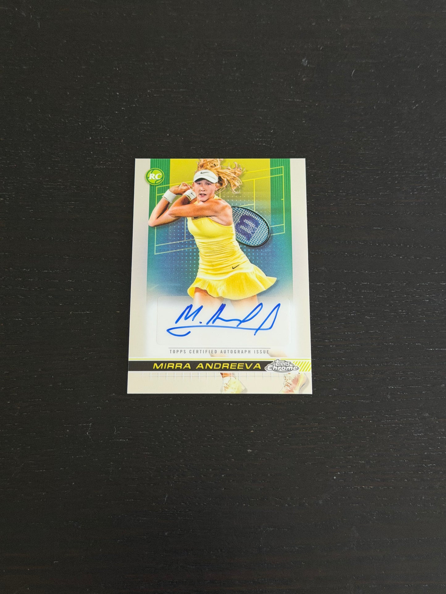 2024 Topps Chrome Autograph Mirra Andreeva