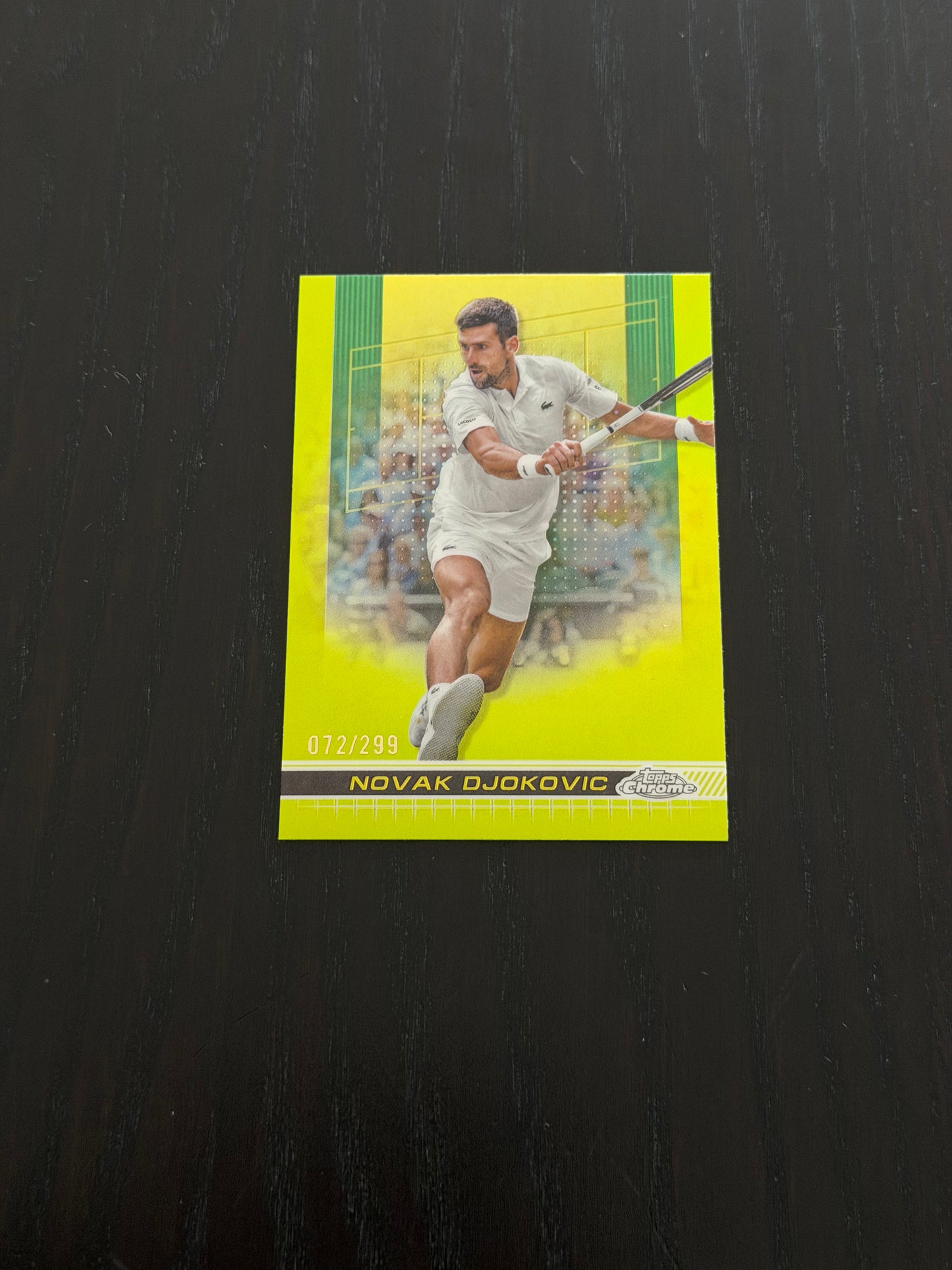 2024 Topps Chrome Lime Green 072/299 Novak Djokovic