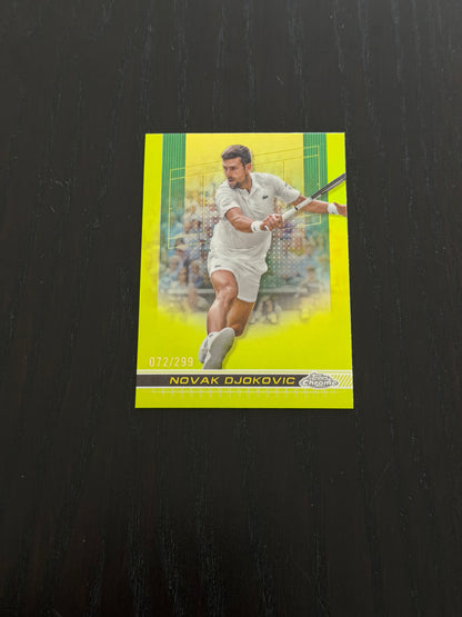 2024 Topps Chrome Lime Green 072/299 Novak Djokovic