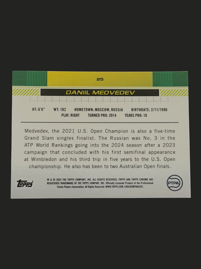 2024 Topps Chrome Daniil Medvedev
