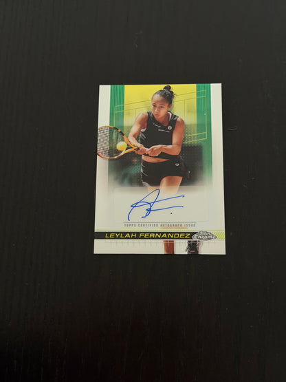 2024 Topps Chrome Autograph Leylah Fernandez