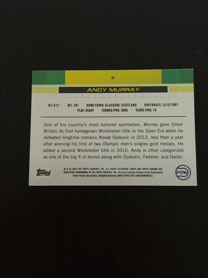 2024 Topps Chrome Tennis Gold Refractor 47/50 Andy Murray