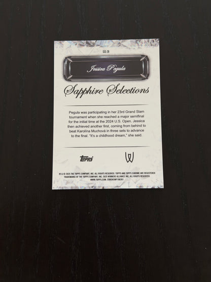 2025 Topps Chrome Sapphire Selections Jessica Pegula