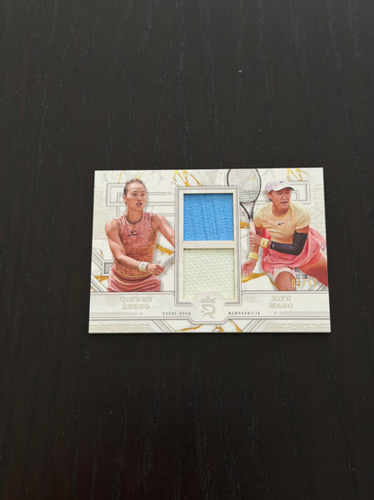 2024 Topps Royalty Prodigious Pairings 05/50 Qinwen Zheng & Xiyu Wang