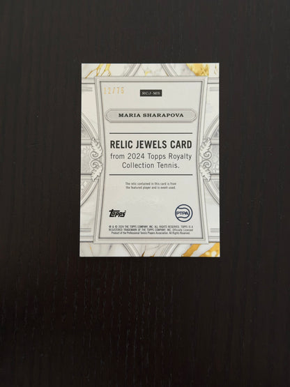 2024 Topps Royalty Relics Jewel 12/75 Maria Sharapova