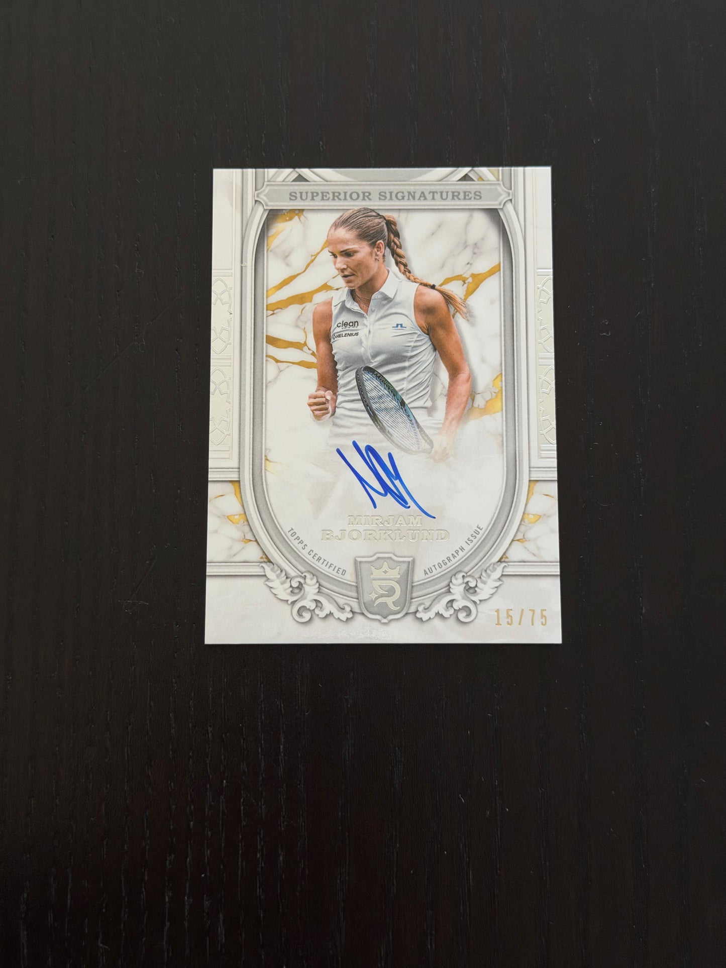 2024 Topps Royalty Superior Signatures 15/75 Mirjam Bjorklund