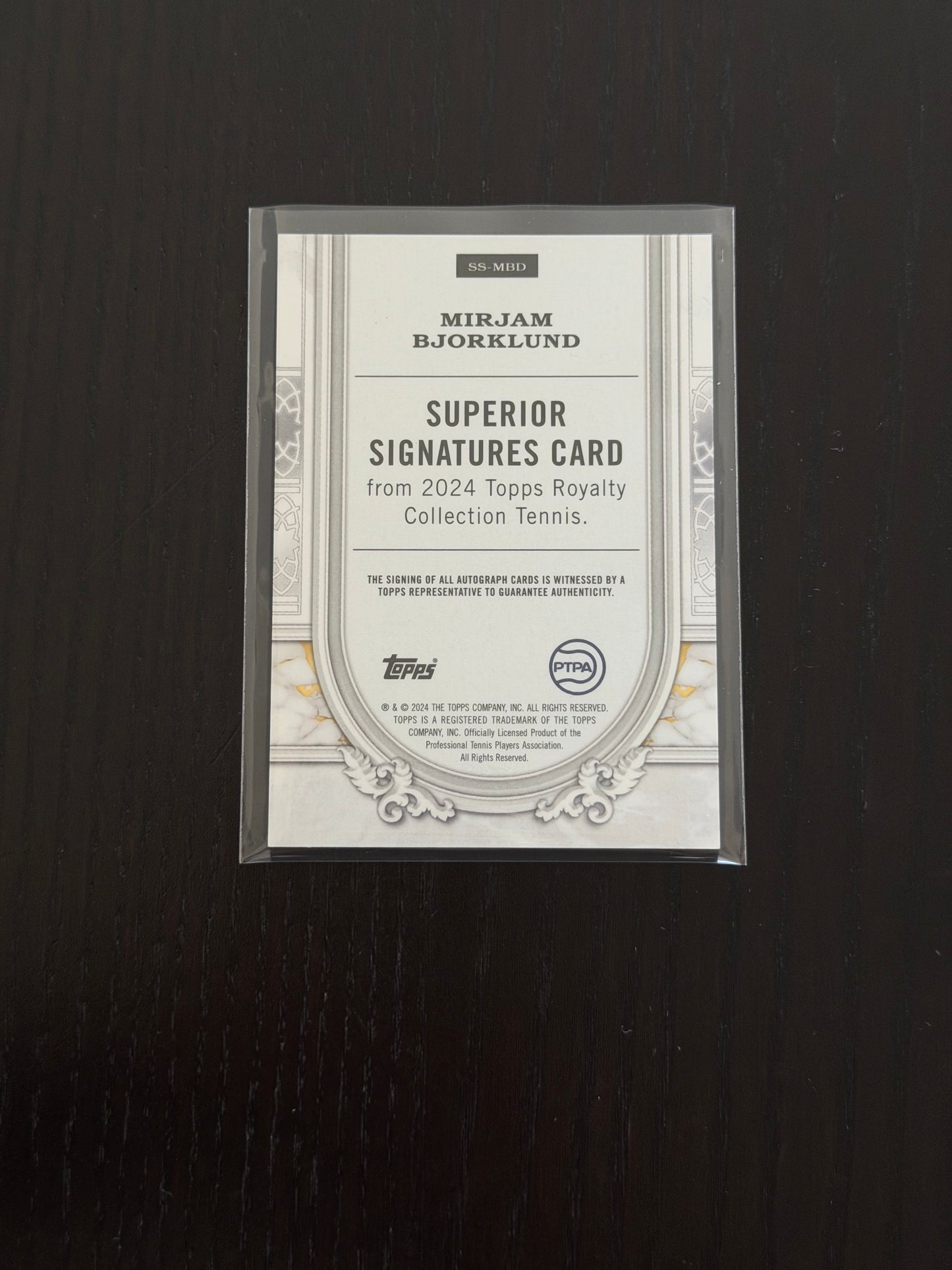2024 Topps Royalty Superior Signatures 15/75 Mirjam Bjorklund