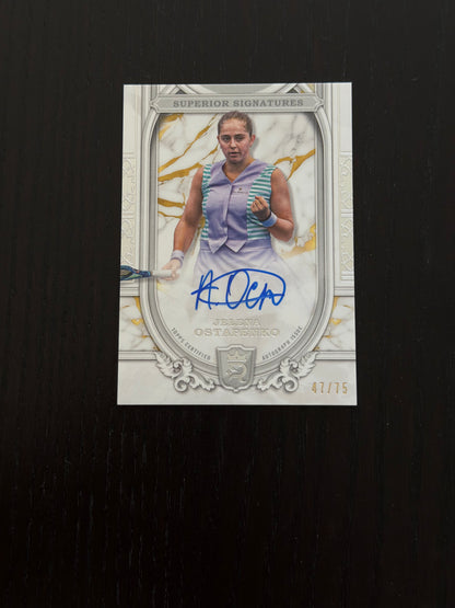 2024 Topps Royalty Superior Signatures 47/75 Jelena Ostapenko