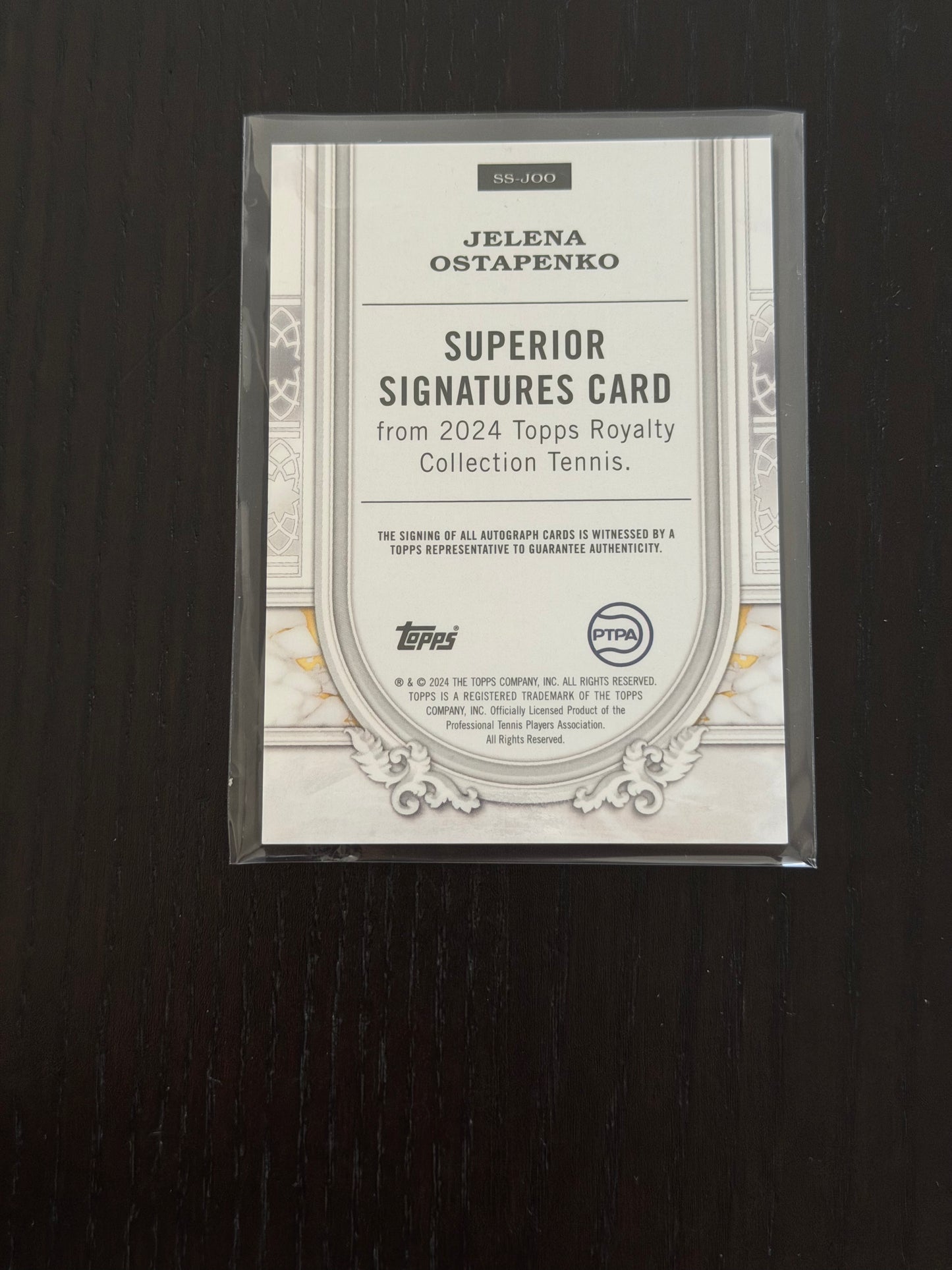 2024 Topps Royalty Superior Signatures 47/75 Jelena Ostapenko