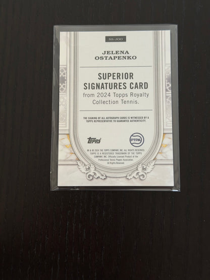 2024 Topps Royalty Superior Signatures 47/75 Jelena Ostapenko