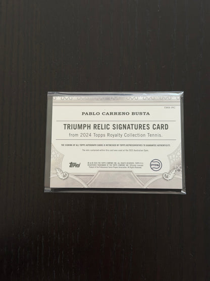 2024 Topps Royalty Triumph Relic Signatures 57/75 Pablo Carreno Busta