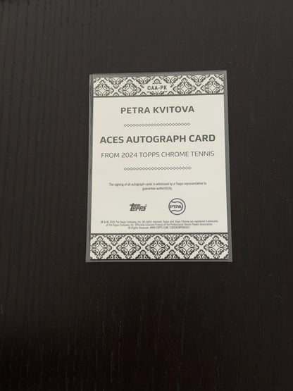 2025 Topps Chrome Orange Aces Auto 09/25 Petra Kvitova