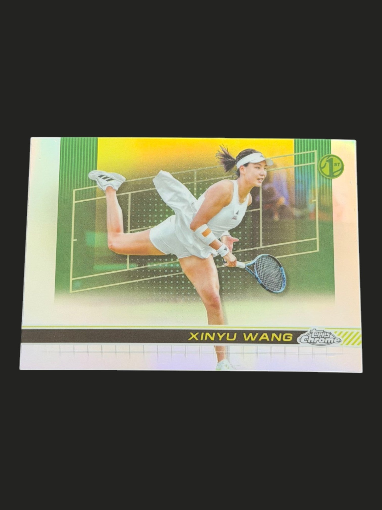 2024 Topps Chrome Xinyu Wang — Refractor tennis card