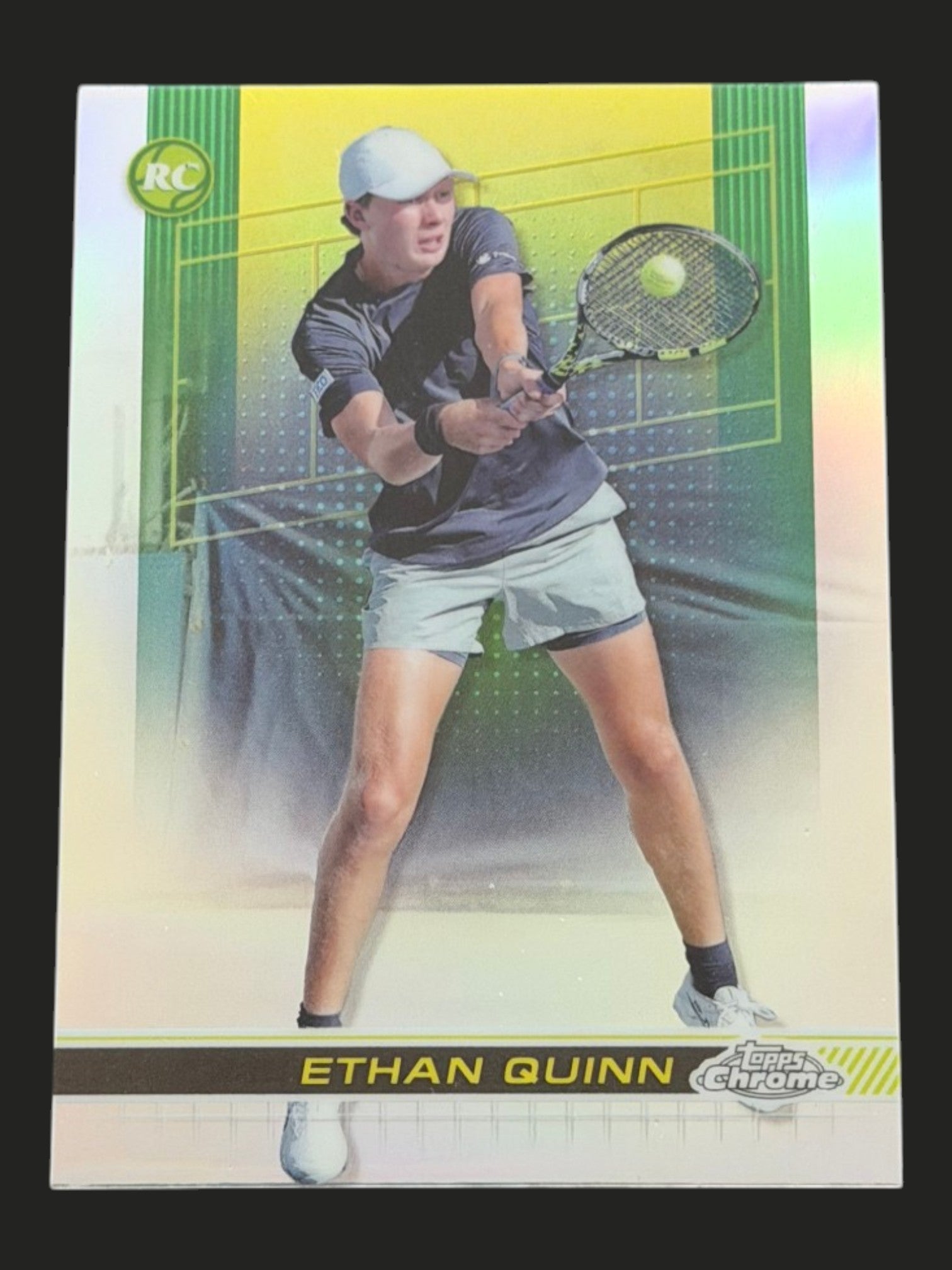 2024 Topps Chrome Ethan Quinn — Refractor tennis card
