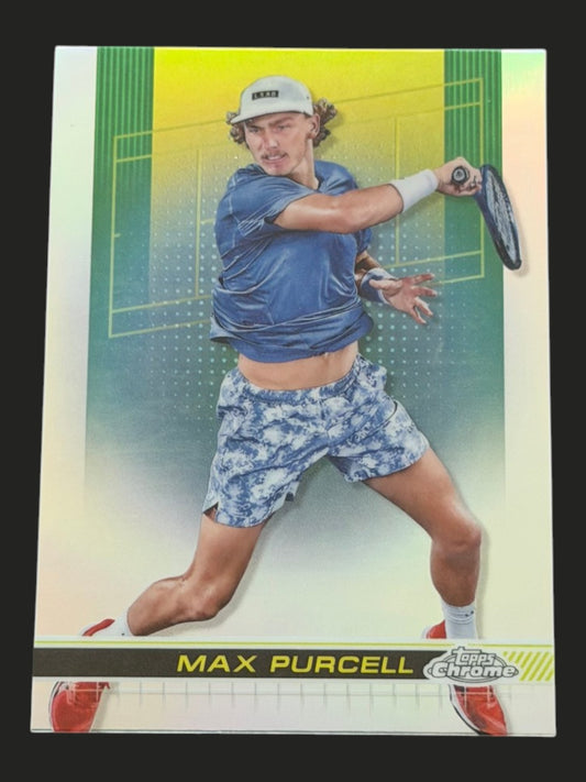 2024 Topps Chrome Max Purcell — Refractor tennis card