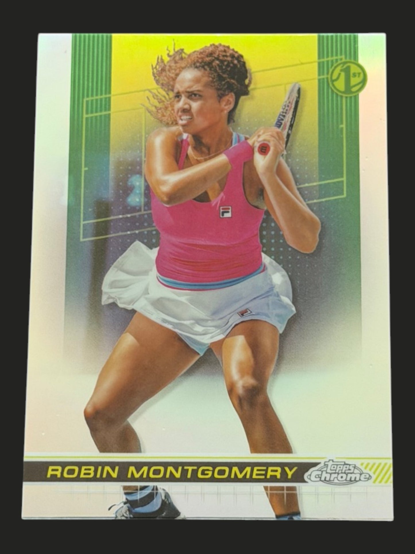 2024 Topps Chrome Robin Montgomery — Refractor tennis card