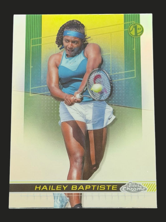 2024 Topps Chrome Hailey Baptiste — Refractor tennis card