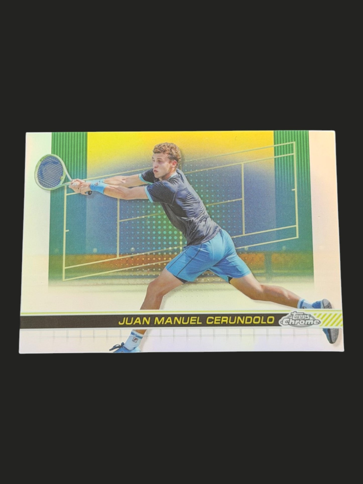 2024 Topps Chrome Juan Manuel Cerundolo — Refractor tennis card