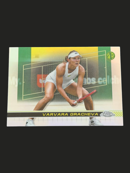 2024 Topps Chrome Varvara Gracheva — Refractor tennis card