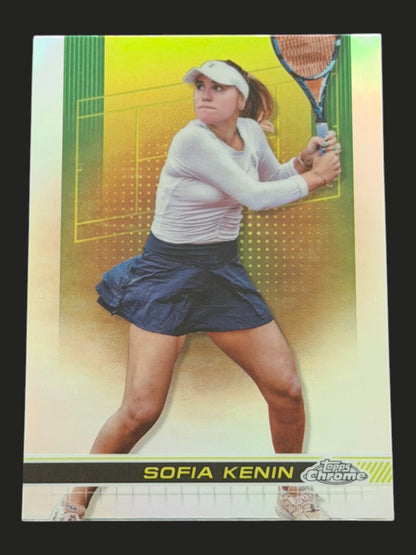 2024 Topps Chrome Sofia Kenin — Refractor tennis card