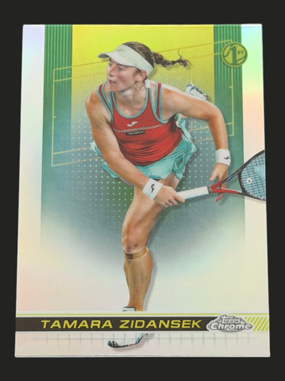 2024 Topps Chrome Tamara Zidansek — Refractor tennis card