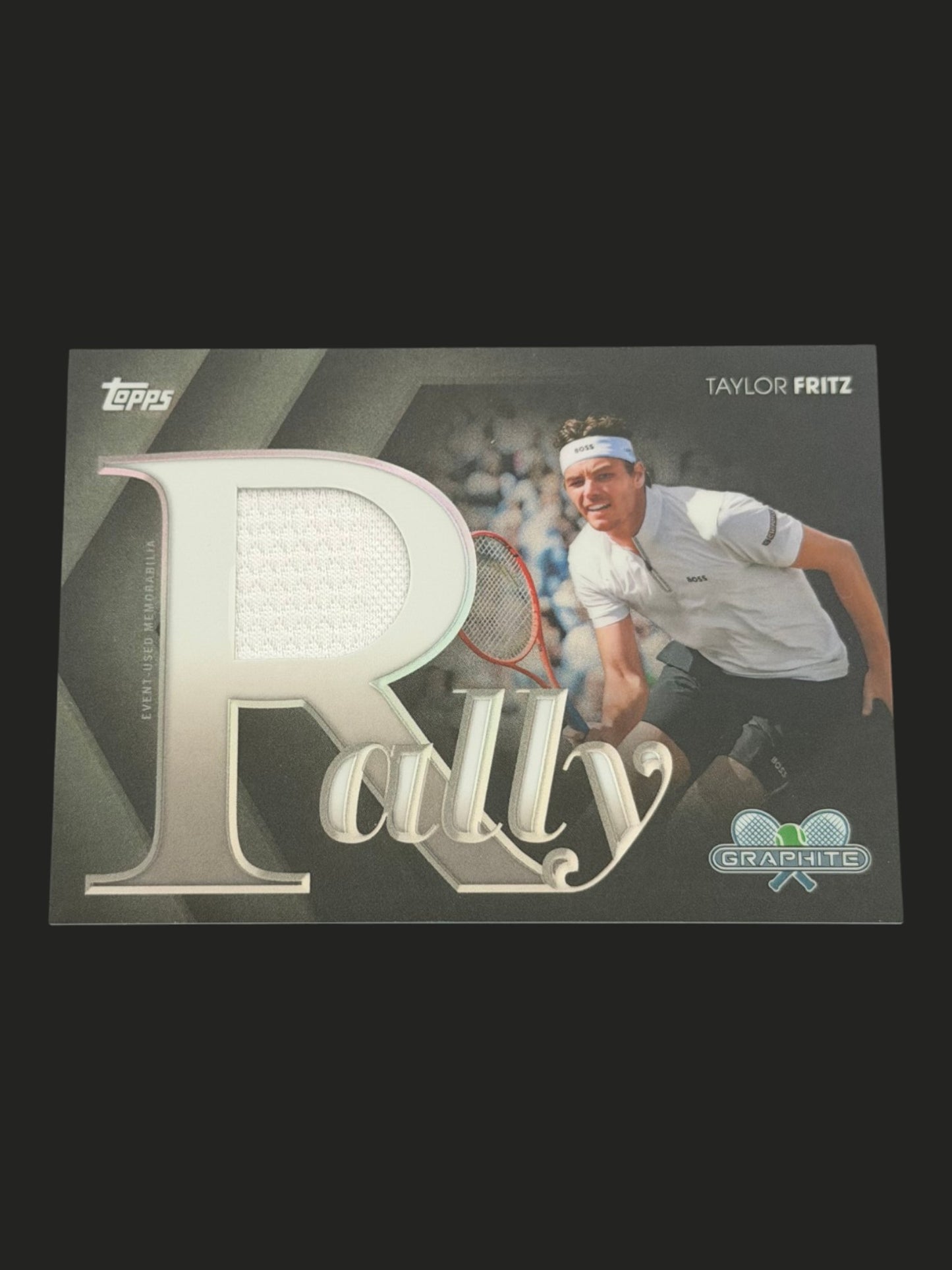 2026 Topps Graphite Tennis White Rally Relic 8/10 Taylor Fritz