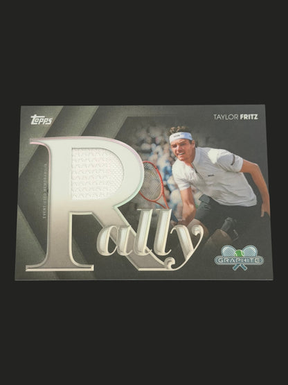 2026 Topps Graphite Tennis White Rally Relic 8/10 Taylor Fritz