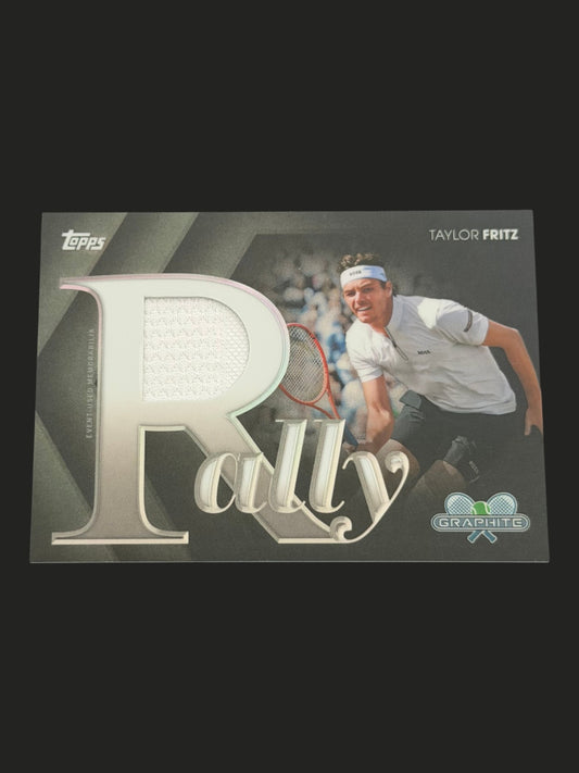 2026 Topps Graphite Tennis White Rally Relic 8/10 Taylor Fritz