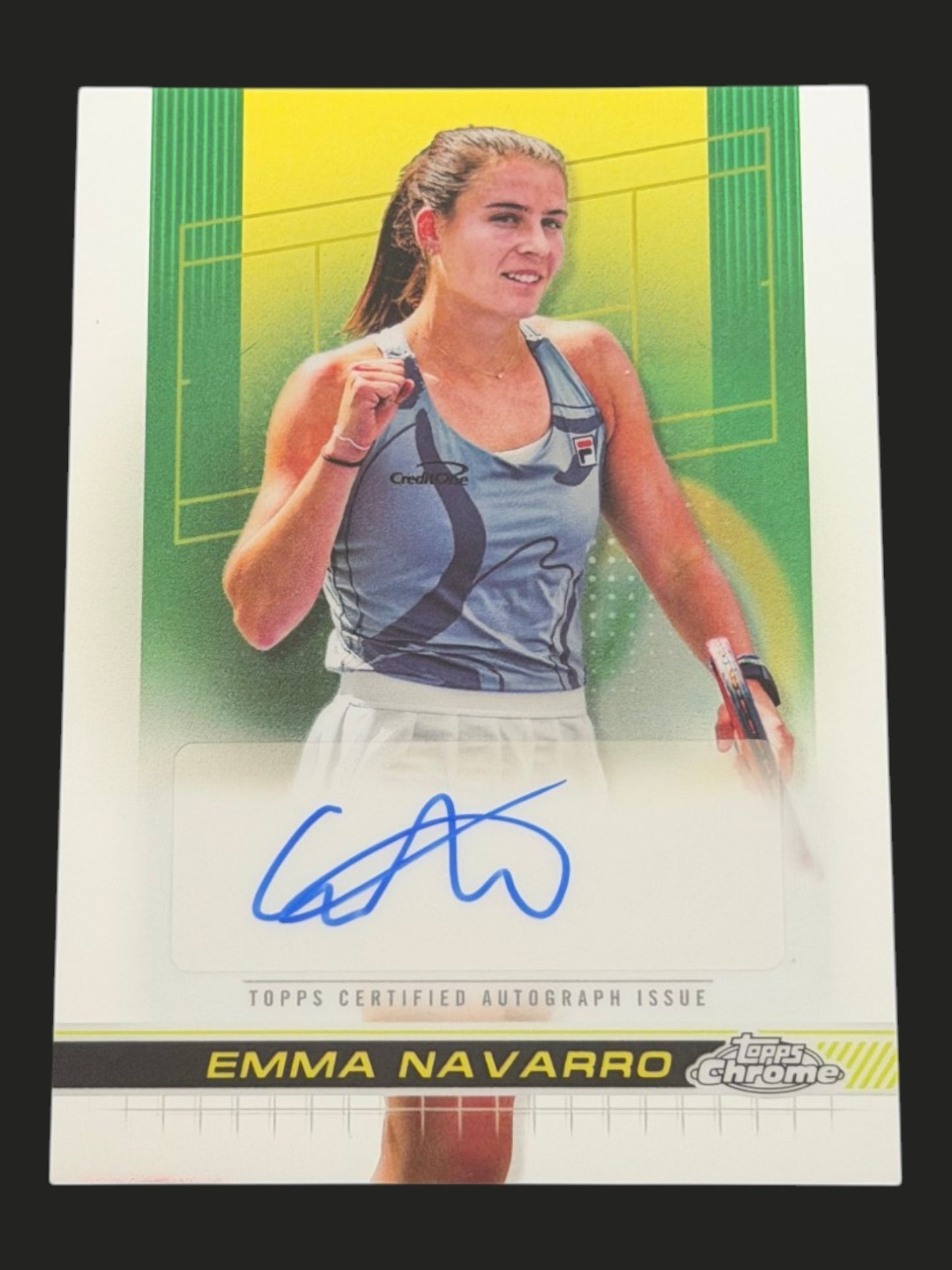 2024 Topps Chrome Tennis Auto Emma Navarro
