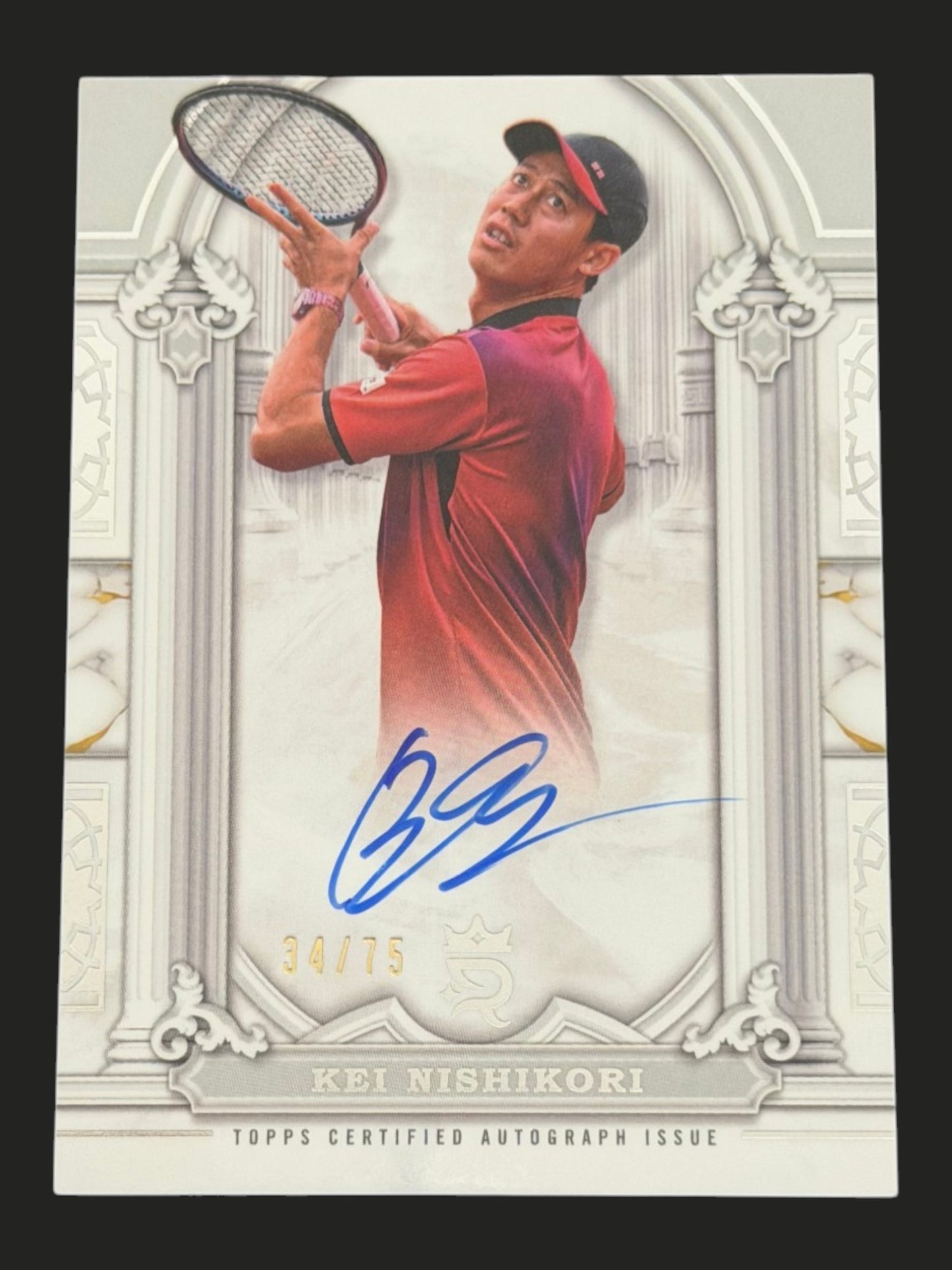 2024 Topps Royalty Tennis Imperial Ink Auto 34/75 Kei Nishikori