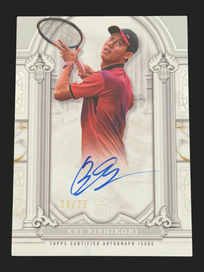 2024 Topps Royalty Tennis Imperial Ink Auto 34/75 Kei Nishikori