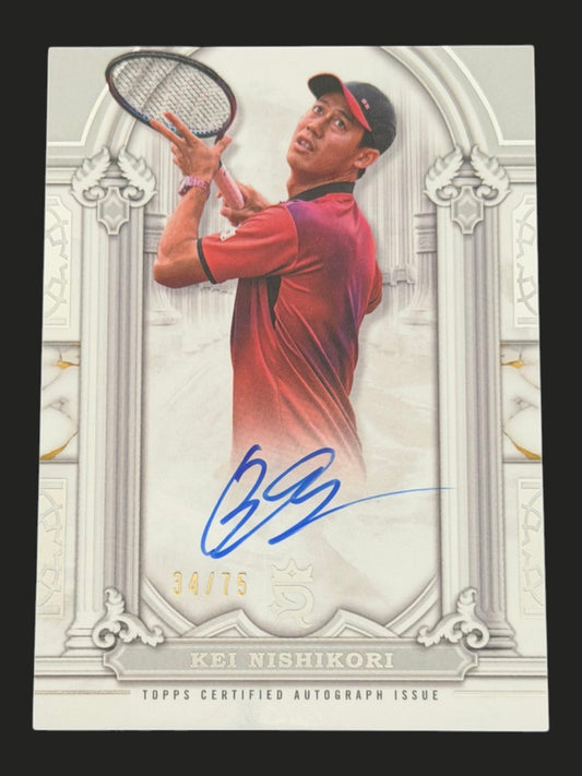 2024 Topps Royalty Tennis Imperial Ink Auto 34/75 Kei Nishikori
