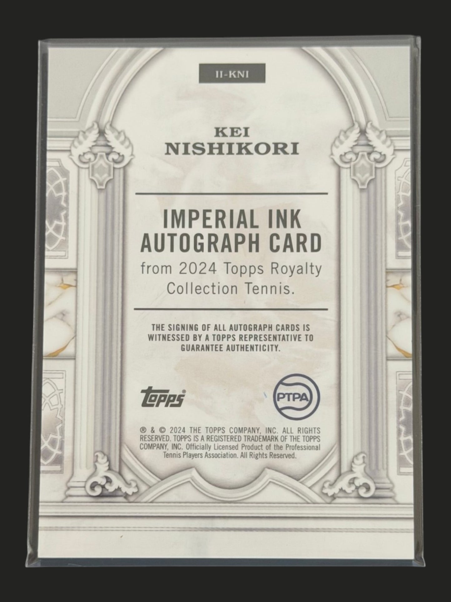 2024 Topps Royalty Tennis Imperial Ink Auto 34/75 Kei Nishikori