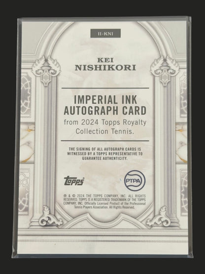 2024 Topps Royalty Tennis Imperial Ink Auto 34/75 Kei Nishikori