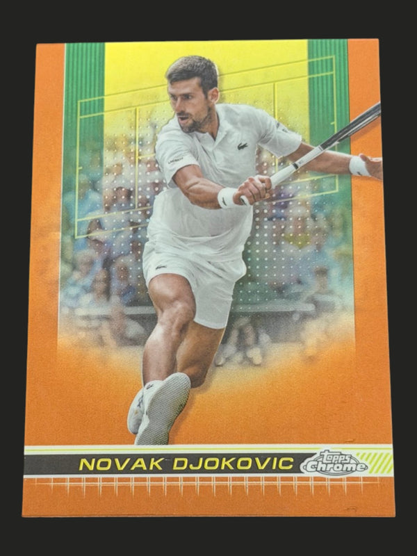 2024 Topps Chrome Tennis Clay Court Refractor Novak Djokovic
