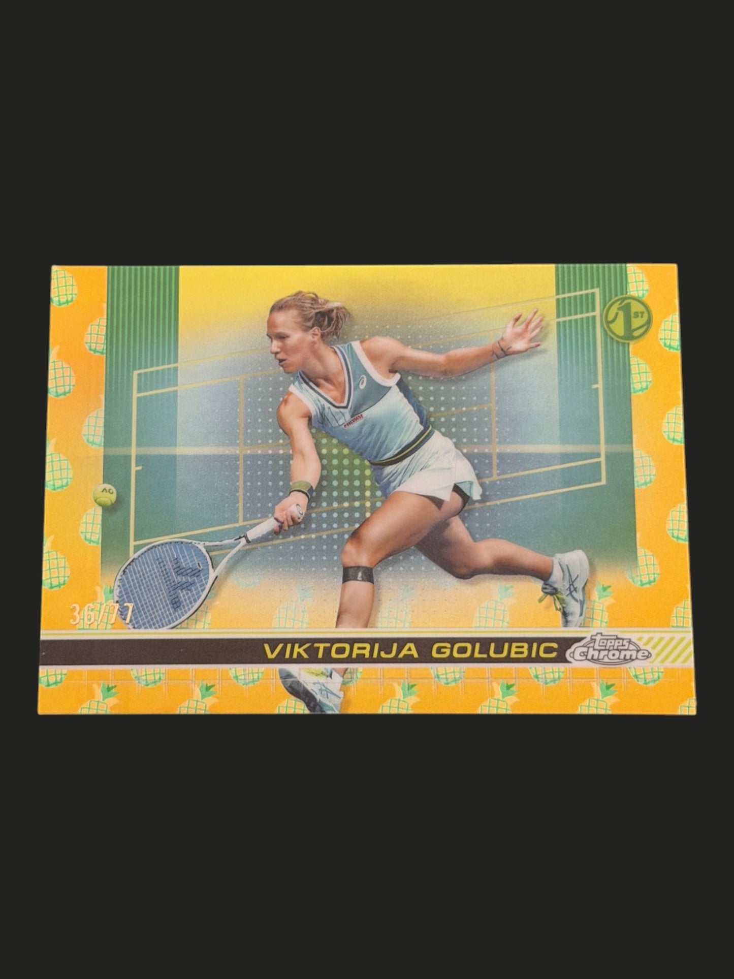 2024 Topps Chrome Tennis Pineapple Refractor 36/77 Viktorija Golubic