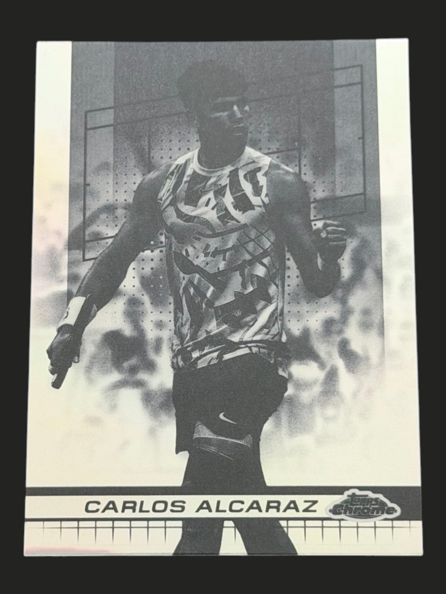 2024 Topps Chrome Tennis Negative Refractor Carlos Alcaraz
