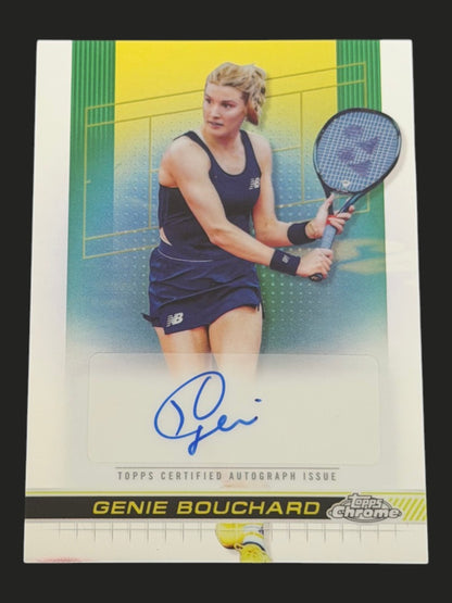 2024 Topps Chrome Tennis Auto Genie Bouchard