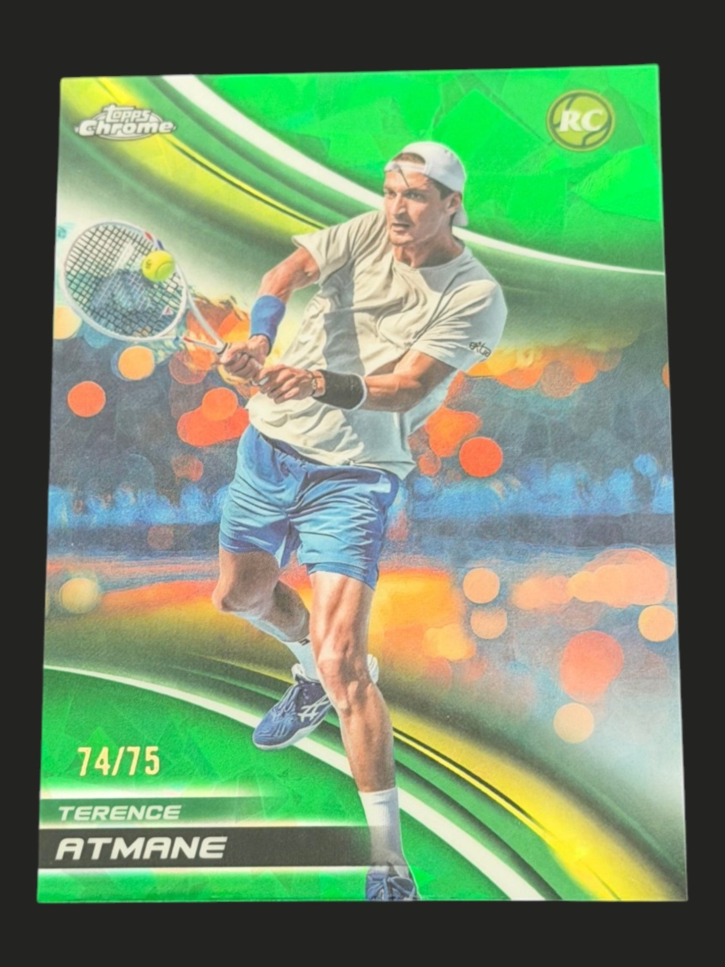 2025 Topps Chrome Sapphire Tennis Green 74/75 Terence Atmane