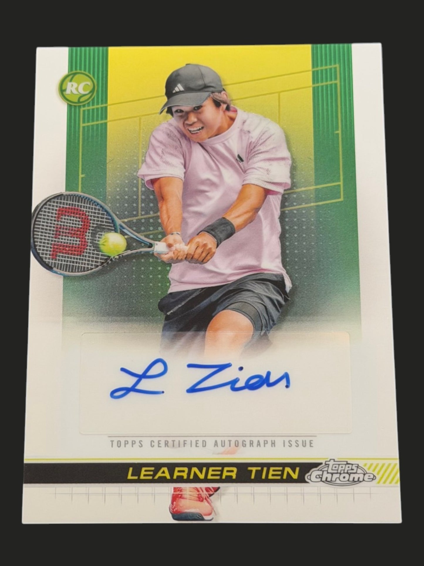 2024 Topps Chrome Tennis Auto Learner Tien