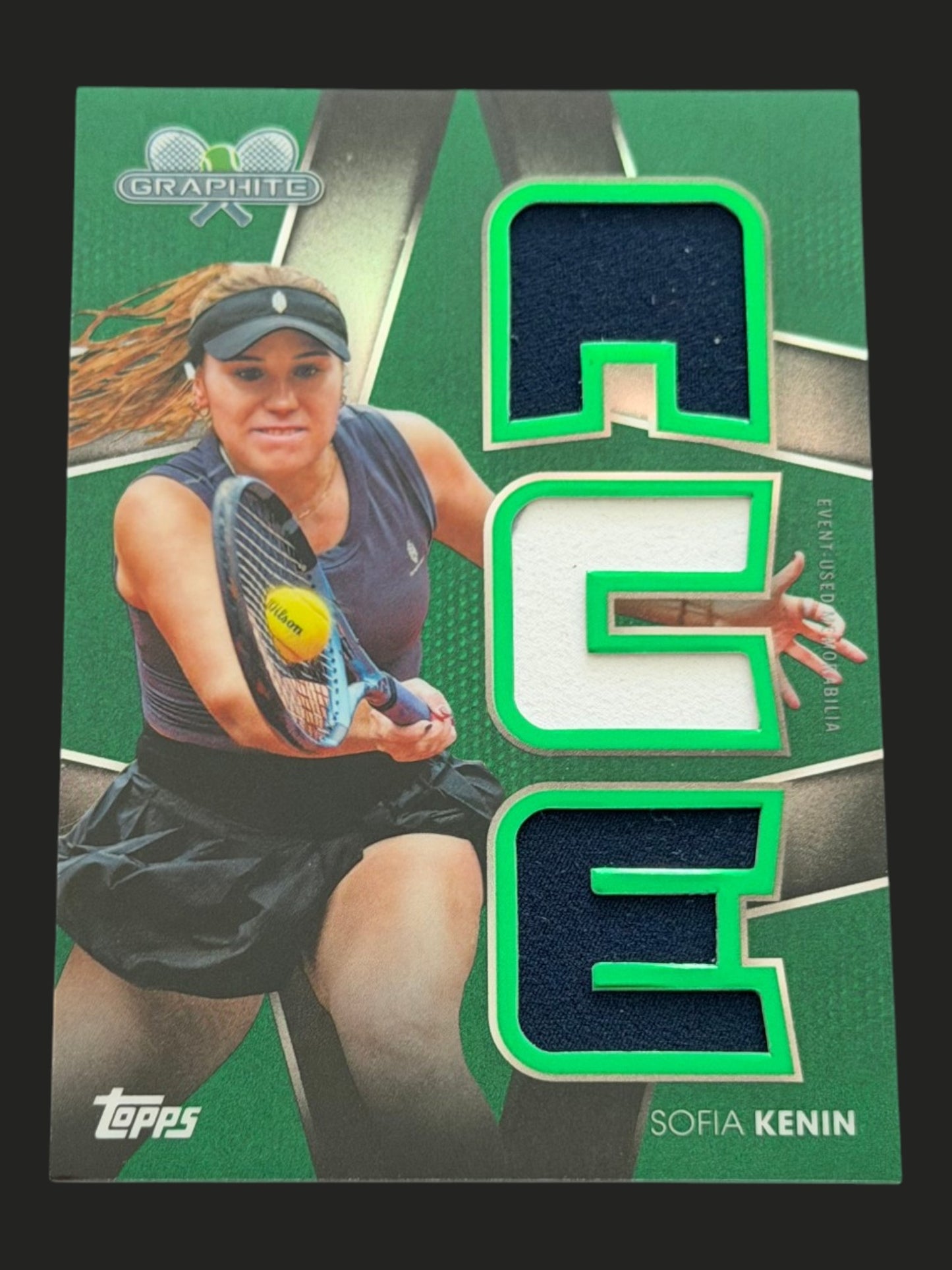 2026 Topps Graphite Green Ace Relic 69/75 Sofia Kenin
